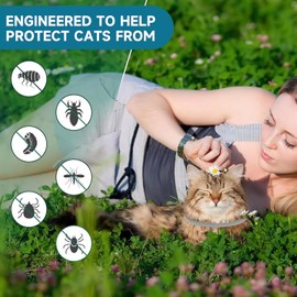 UroClysmic 2 Pack Cat Collar for Infections Prevention, Waterproof Adjustable with Natural Essential Oils, 16 Month Protection for Cats Over 7 Weeks, Safe & Comfortable