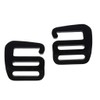 Adjustable 25mm Buckles for Webbing Slide Buckles Aluminium G Hook for Backpack Luggage Strap Webbing  (1 Pair)