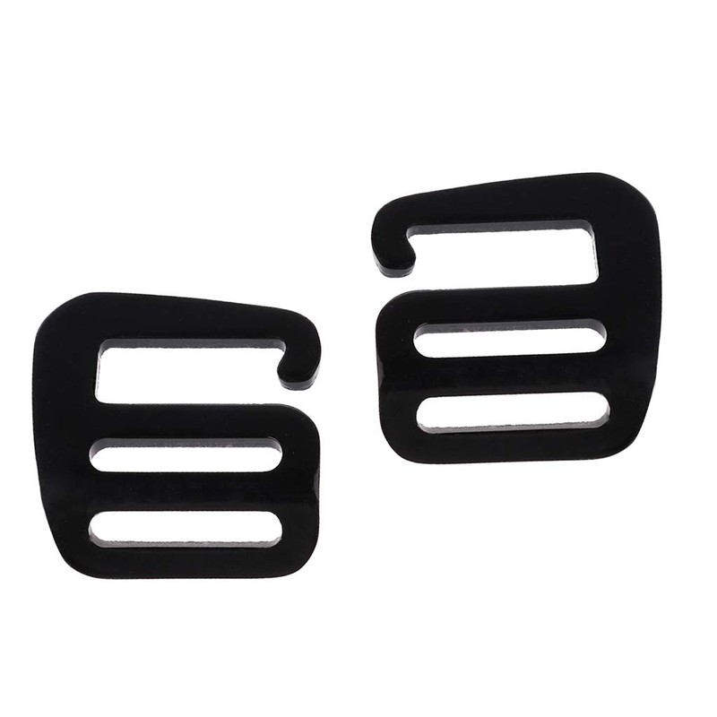 Adjustable 25mm Buckles for Webbing Slide Buckles Aluminium G Hook for Backpack Luggage Strap Webbing  (1 Pair)