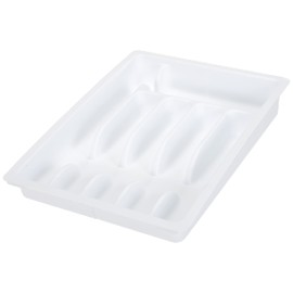 Kesper 30086 Pull-Out Cutlery Tray Plastic Dimensions 29 to 50 cm x 38 x 6.5 cm White