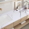 CRE8TIVE White Marble Contact Paper Brown Grey White Peel and