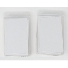 the lazy panda card company Playing Cards Blank 2 x 60 Blank Playing Cards with Rounded Corners for Creative Design Yourself