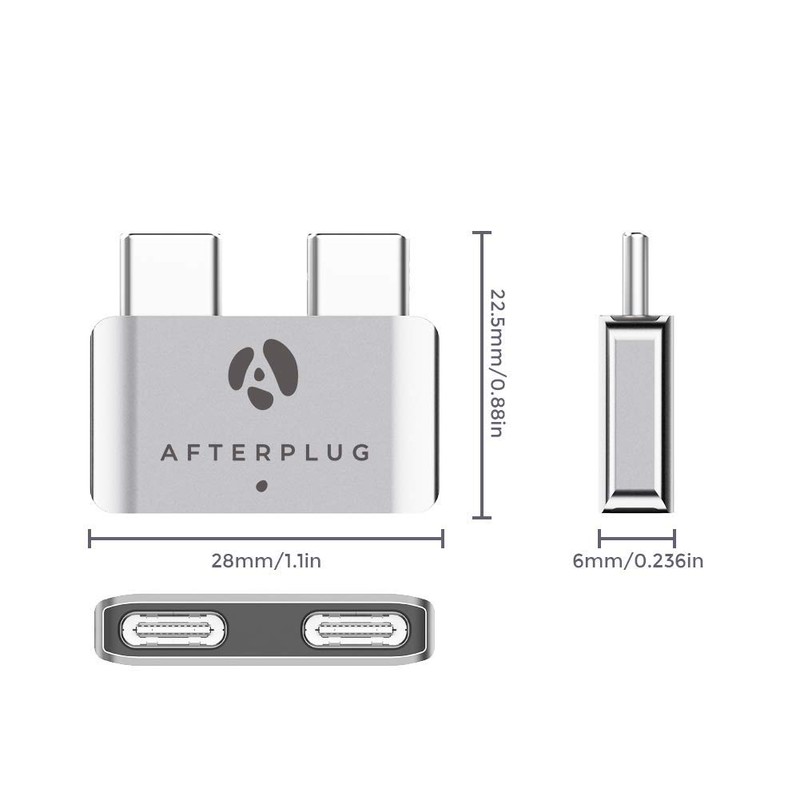 Extensor USB C para MacBook con funda, adaptador de extensión