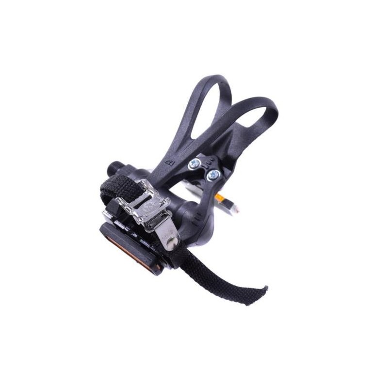 VP PAIR BIKE PEDALS WITH TOE CLIP & STRAPS 9/16”