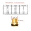 Hooshing Brass Bulkhead Fitting 1" Female 1-1/4" Male Water Tank