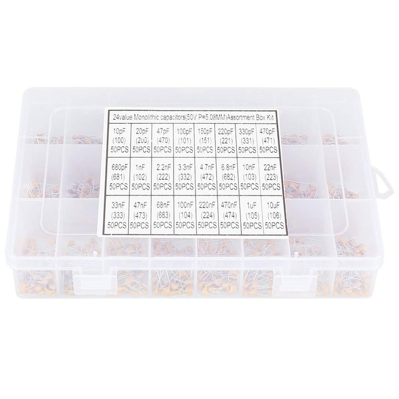 Monolithic Ceramic Capacitor, Ceramic Capacitor, Assortment Box Kit, Range 24