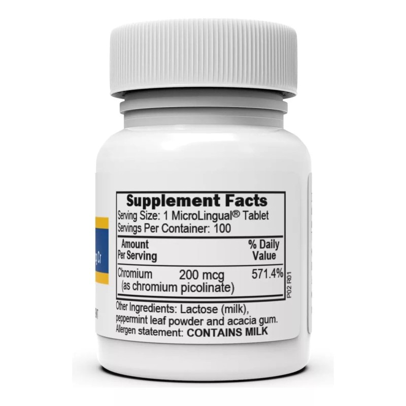 Superior Source Chromium Picolinate 100 Tab Microlinguales Sabor Sin Sabor