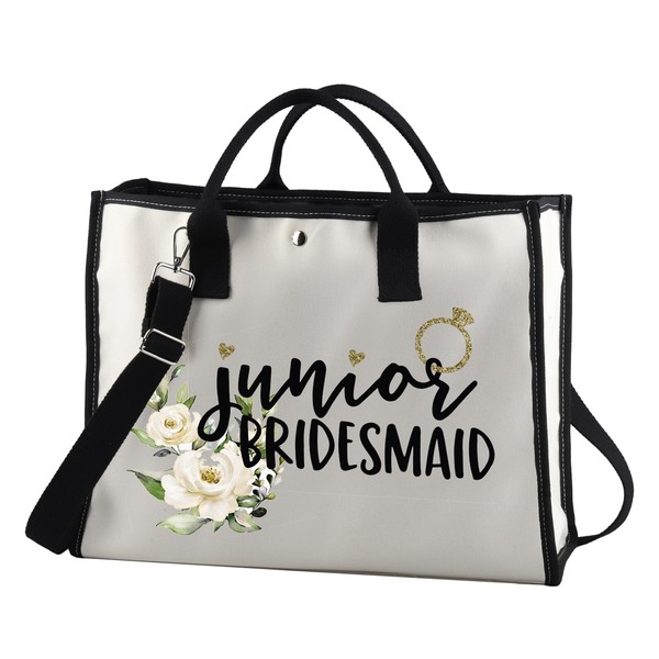 PYOUL Make-up-Tasche für Brautjungfern, Kosmetiktasche, Brautparty-Geschenk, Junior Bridesmaid TT EU,