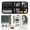 54-Piece Drawing and Sketching Kit for Artists – Complete Pencil