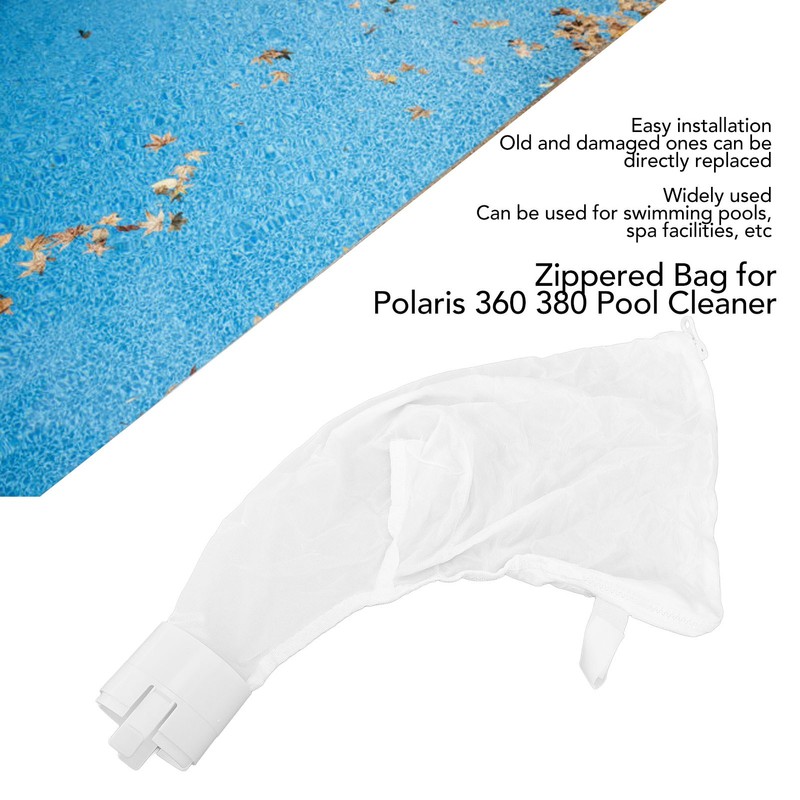 2Pcs Pool Cleaner Filter Bag Zippered Bag Replacement for Polaris