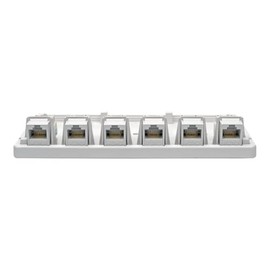 TRIPP LITE Cat6 Surface-Mount Box 6-Port Pre-Configured Unshielded 110 IDC Punchdown RJ45 White, 3-Year Warranty (N236-006-WH)