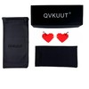 QVKUUT Stylish Irregular Rimless Heart Shape Sunglasses for Party and