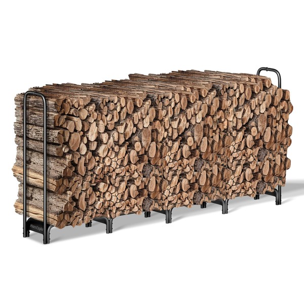 Mars Explo Firewood Rack，8ft Heavy Duty Fire Wood Storage Racks