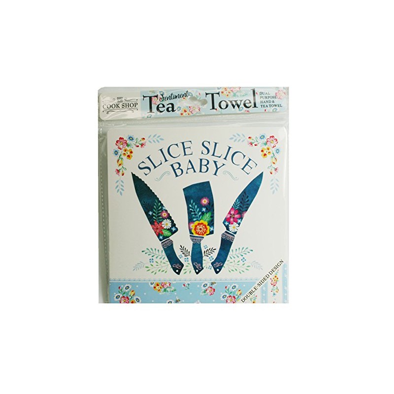 Cook Shop 207030015 Slice Baby Tea Towels, Polyester, Pale Blue