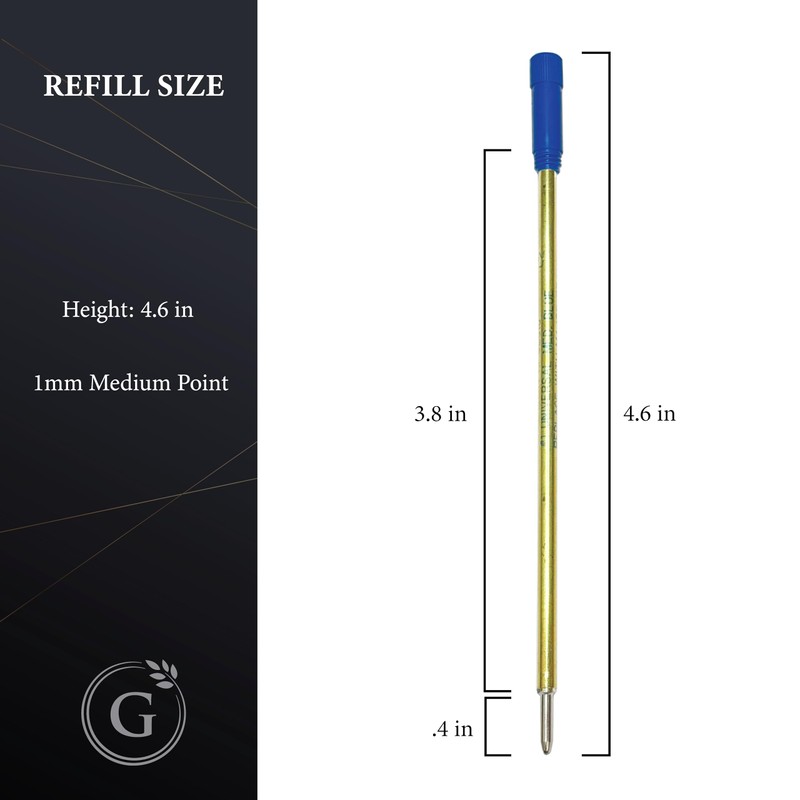 Garland Universal #1 Cross Compatible Ballpoint Pen Refill, USA Made,