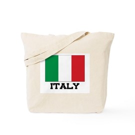 CafePress Italy Flag Tote Bag Reusable Natural Beige Canvas Shopping Bag