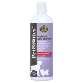 Petbiotics - Prebiotic Lavender Dog Shampoo - Gentle, All-Natural & Organic Dog Wash for Sensitive Skin, Promotes Healthy Skin Microbiome - 16 oz.