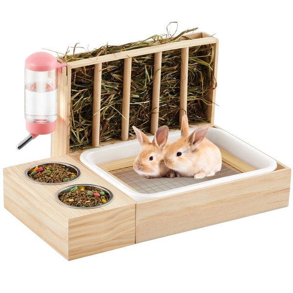 Weysat 4 in 1 Extra Large Rabbit Bunny Litter Box