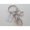 Safe Travels Charm Keychain with Pinky Promise Charm & Swivel