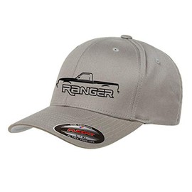 1998-02 Ford Ranger Single Cab Pickup Truck Classic Outline Design Flexfit hat Cap Large/XLarge Grey