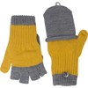 fashionchimp Children's Half Finger Gloves with Cap, Warm Mittens, Plain