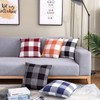 ORANIFUL Buffalo Check Cushion Covers 40cm x 40cm Set of