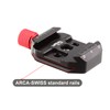 LEFTFOTO Camera Quick Release Plate Clamp kit with 1/4" to