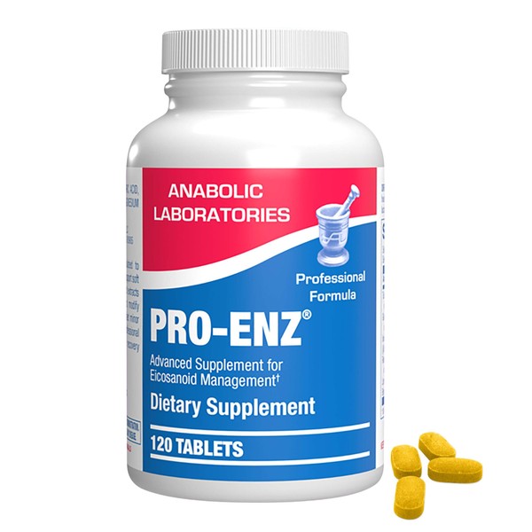 Pro ENZ Advanced Eicosanoid Management Supplement - 120 Tablets - Turmeric and Ginger Supplement with Boswellia Serrata Extract and Bromelain - Soft Tissue and Joint Health