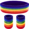 WILLBOND 3 Pieces Sweatbands Set, Includes Sports Headband and Wrist