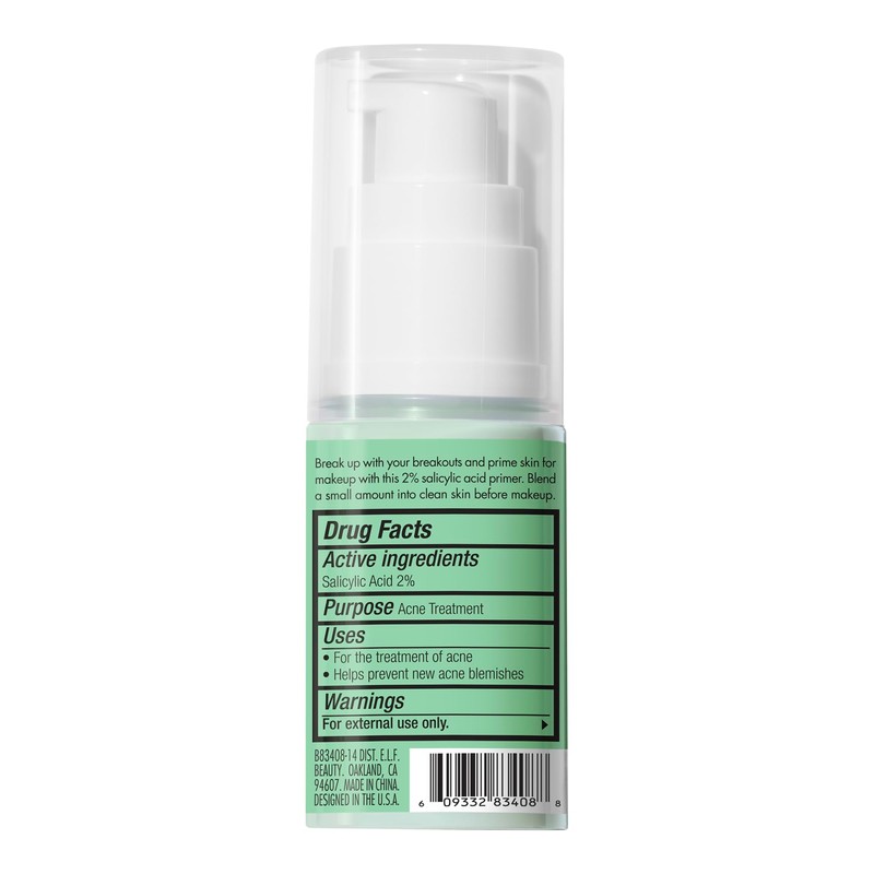 e.l.f. Blemish Control Face Primer, Soothing & Hydrating Makeup Primer