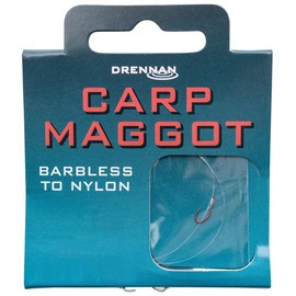 Drennan Carp Maggot Hooks To Nylon Barbless 20 To 3lb Qty 8