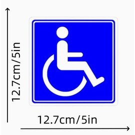 3u Aufkleber für Behinderte für Fahrzeuge – Set mit 3 zugelassenen Aufklebern, geeignet für Autos, Lieferwagen, LKW und mehr