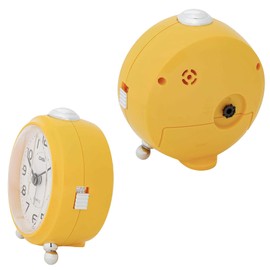 Casio TQ-149-9JF Alarm Clock, Desk Clock, Yellow, Analog, Small, Snooze, Light
