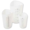 Tablecraft Flexible Measuring Cups, Silicone, Set of 3, Includes: 1,