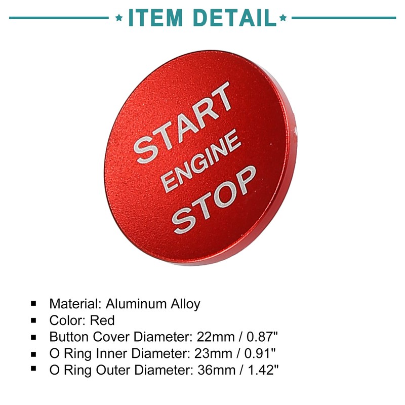 ACROPIX Engine Start Stop Button Cover Kit One Click Push
