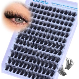Wispy Lash Clustes 10-16mm Cluster Eyelash Extensions DIY Cluster Lashes Extension 144pcs Individual Lashes Nautral Eyelash Clusters C Curly Lash Clusters by Kiromiro