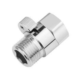 gotonovo Polish Chrome Shower System Water Flow Control Valve Brass G 1/2 for Hand Shower Head Bidet Sprayer Water Cut Valve