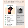 CooCoCo Red Light Therapy Knee Massager with Heat, 660nm &