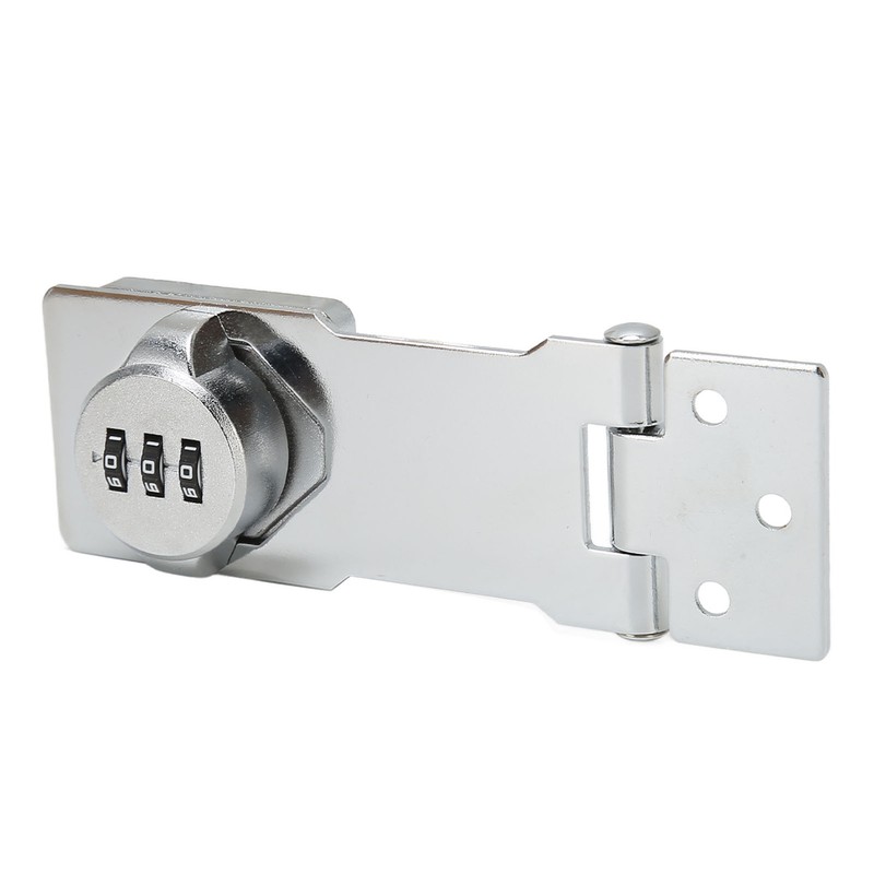 Mechanical Password Lock Silver Combination Lock Anti Theft Hasp Lock