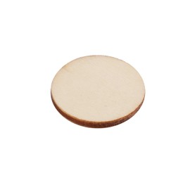 Foraineam 400 Pieces 1 Inch Unfinished Wood Craft Circle Cutouts Round Natural Wooden Disc Circles Slices for DIY Crafts and Decoration