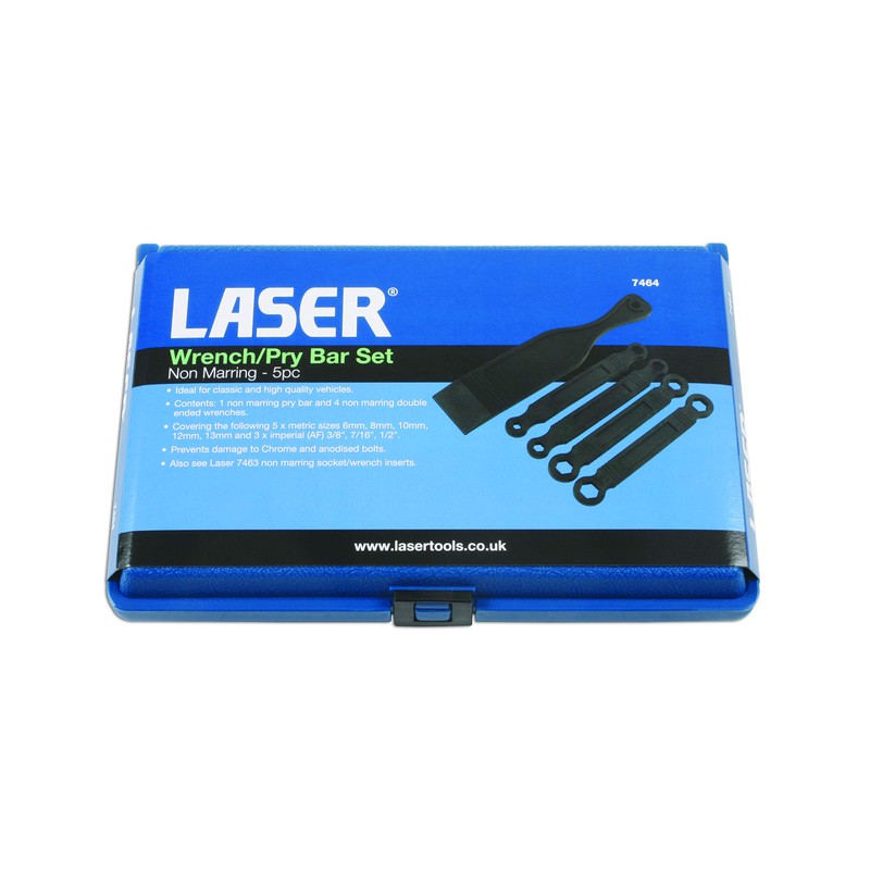 Laser 7464 Non Marring Spanner & Pry Bar Set 5pc