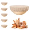 Round Proofing Baskets, 6 Pieces, Mini Bread Baking with Proofing