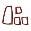 KIMISS 4 Pieces Car ABS Carbon Window Switch Button Cover
