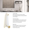 Bathroom Towel Rack Holder Acrylic Wall Mounted Hanging Storage Shelf