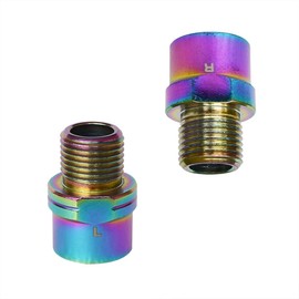 Yuauy Bicycle Pedal Extender Bike Pedal Spacer Extension Chromium Molybdenum Steel 9/16 inch for MTB Mountain Road Bike Road Bicycle 1 Pair Colorful