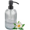 Glass Soap Dispensers with Oil Rubbed Bronze Pump Head,Dish Soap