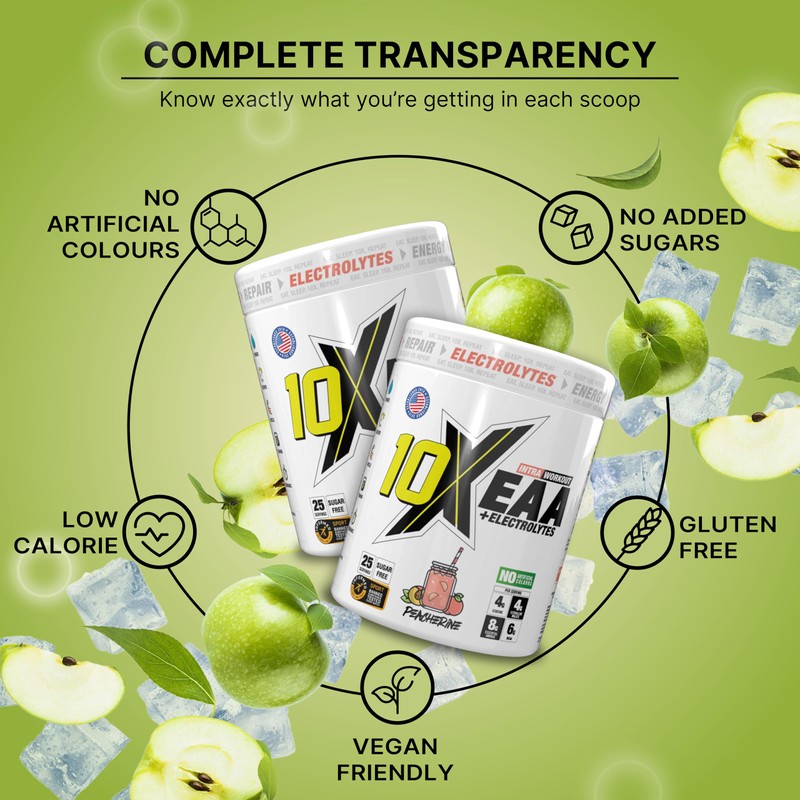 10X Athletic EAA Essential Amino Acids - Appletize, Muscle Recovery