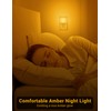 JandCase Amber Night Light[2 Pack], Night Lights Plug into Wall,