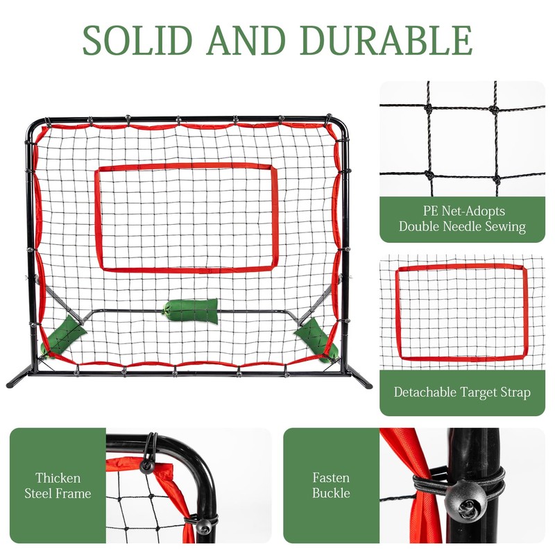 Soccer Rebounderr Net,Soccer Training Equipment for Backyard for Control, Passing