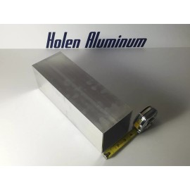 Holen Aluminum 4" X 4" X .125" X 60” Length Square Aluminum Tube